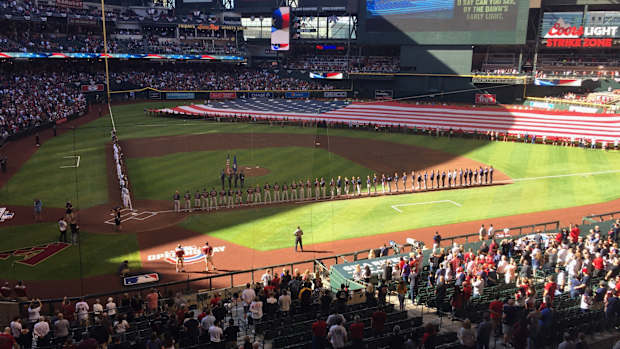 Chase Field Pre Game Ceremony April 5th 2019